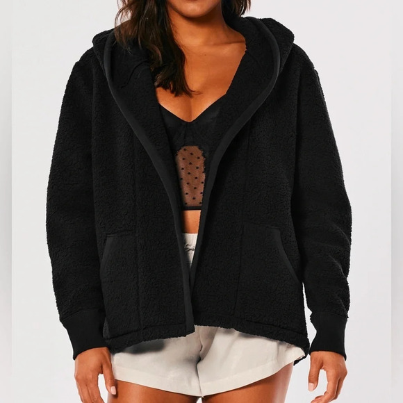 Gilly Hicks Sherpa Cardigan Jacket - Picture 1 of 4